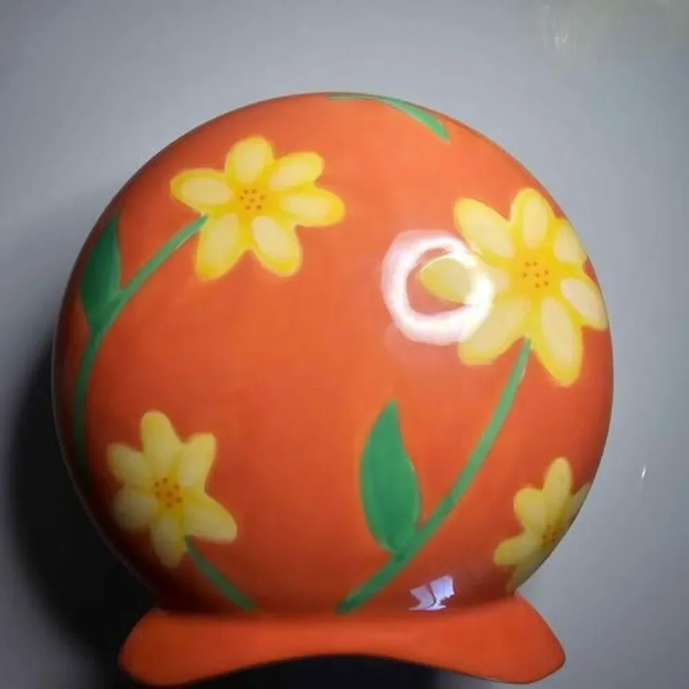 Darling 2004 Avon Luau Flowers Ceramic Floral Napkin Holder